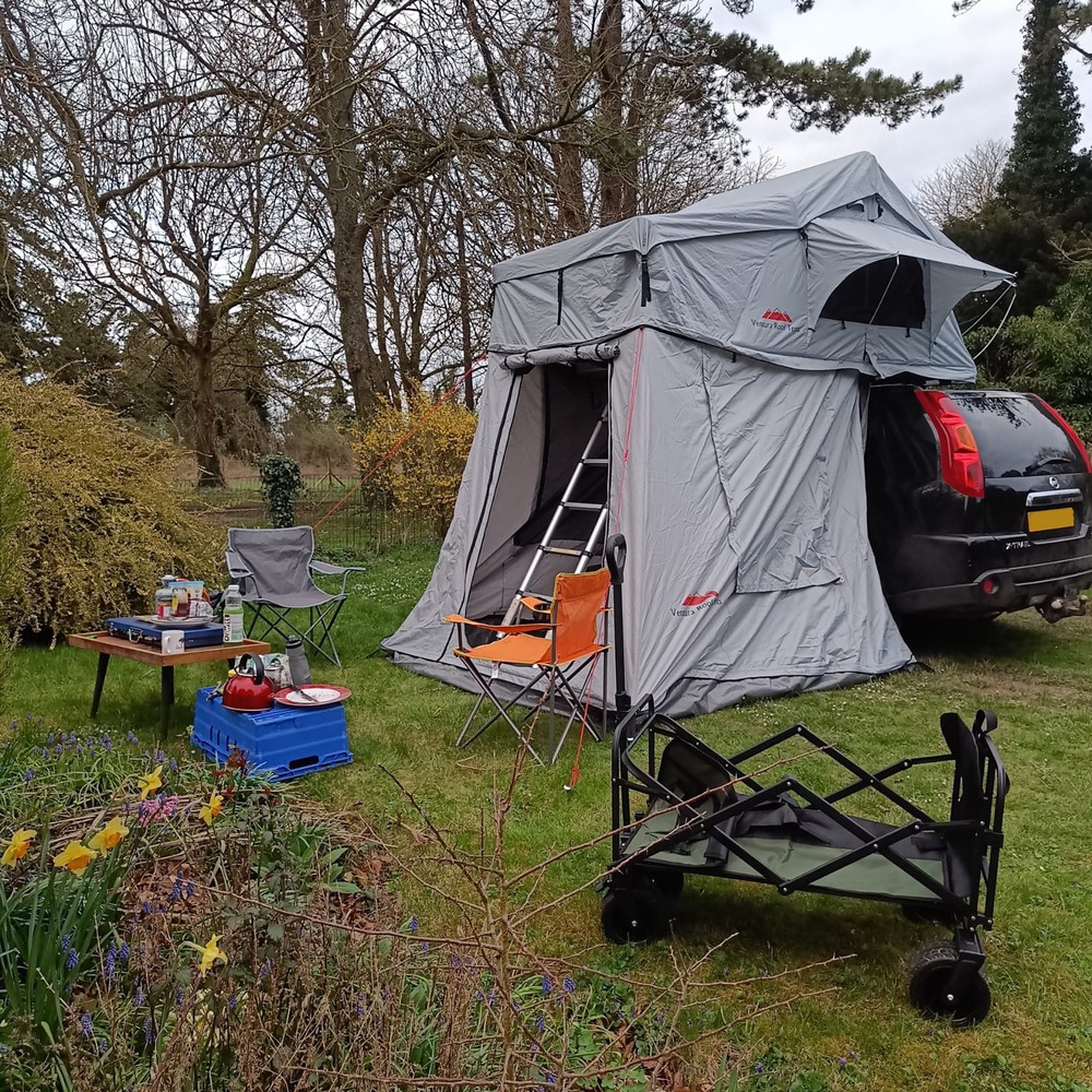 Tent on the car.