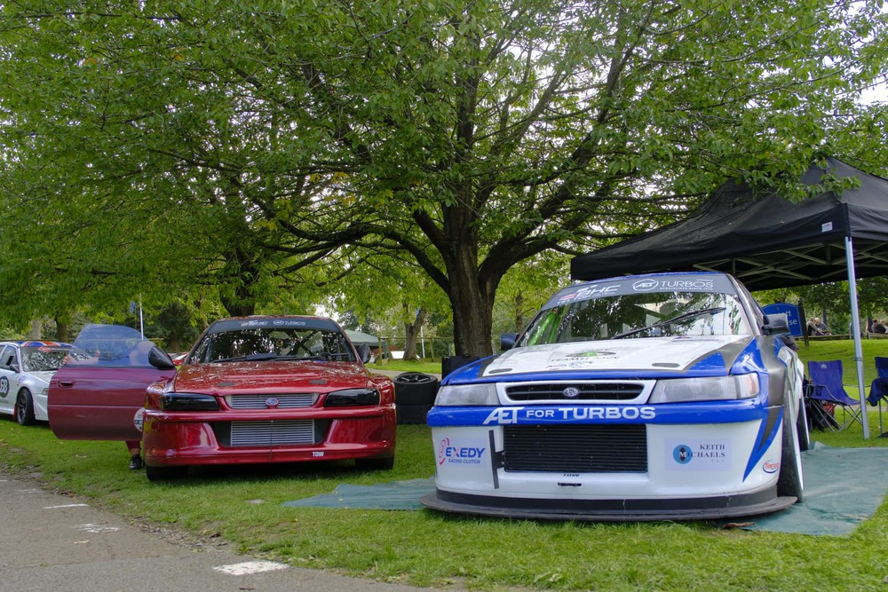 Subarus.