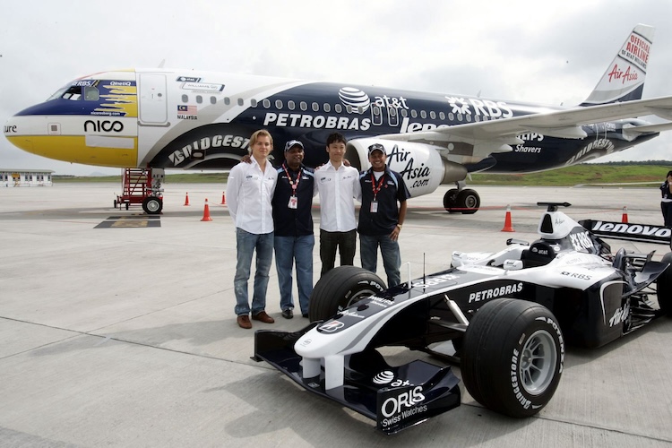 Nico Rosberg helmet design on an Airbus
