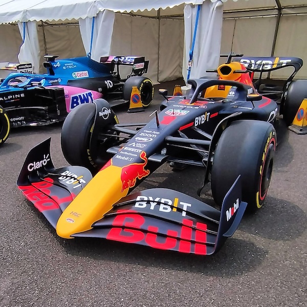 Max Verstappen's Red Bull car